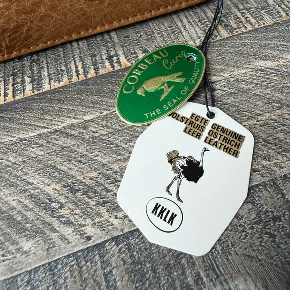 NWT Vintage Corbeau Curio Ostrich Kisslock Clutch - Picture 5 of 11